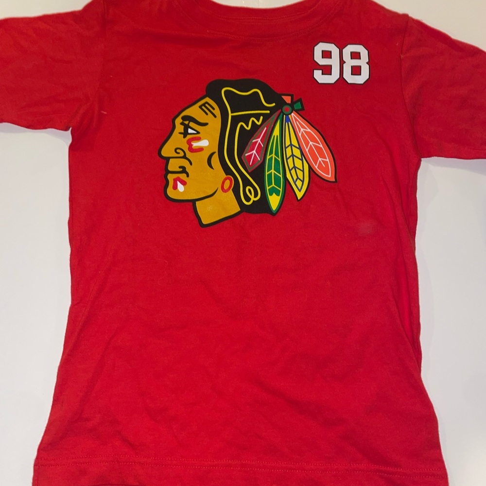 NHL Blackhawks Red Kids Tee